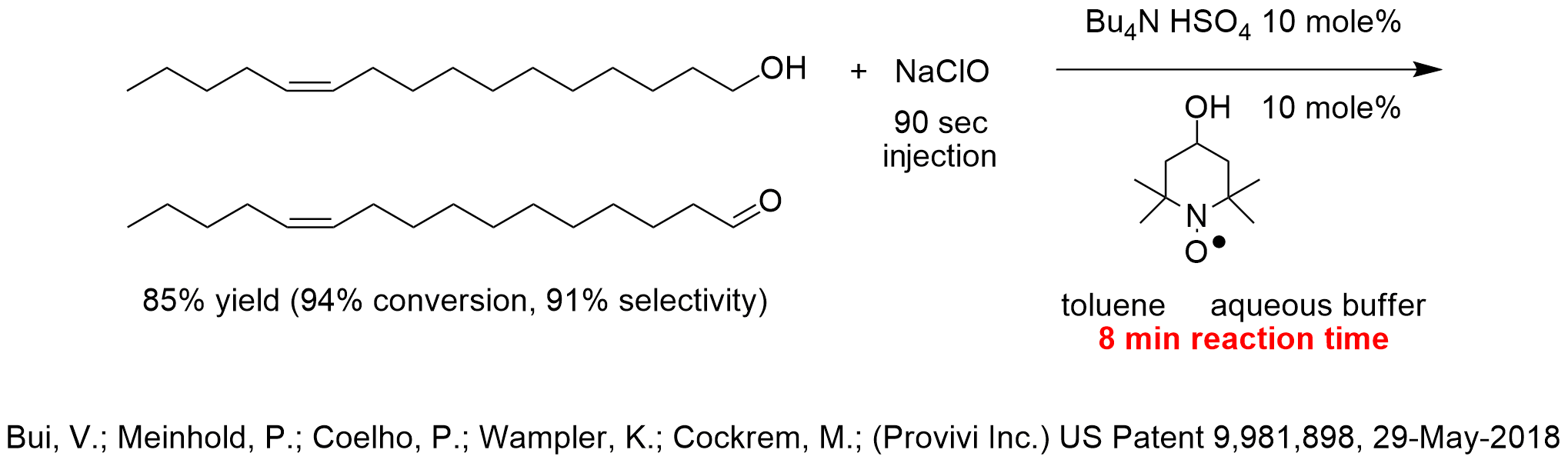 Ptc Oxidation With Hypochlorite And Hydroxy Tempo Ptc Organics Inc
